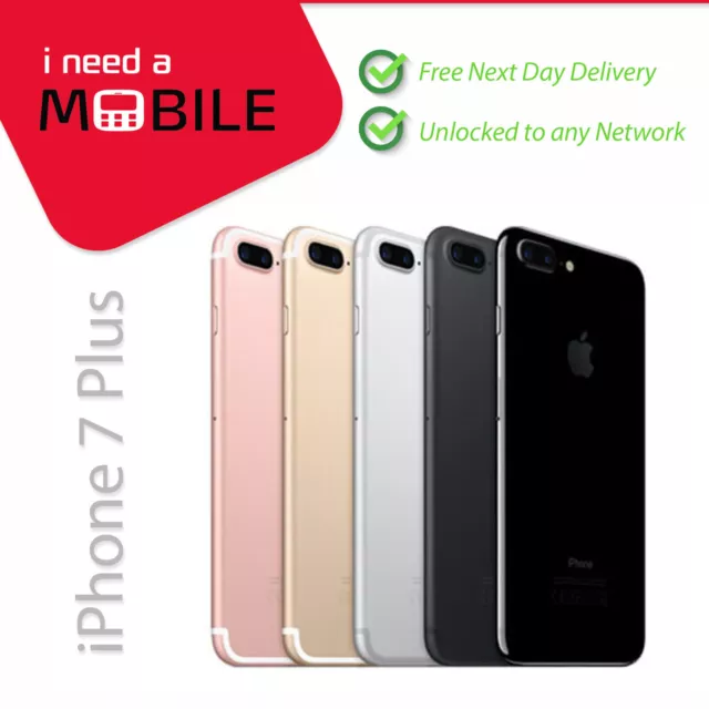 Apple iPhone 7+ Plus 32GB 128GB 256GB Unlocked All Colours Very Good Condition