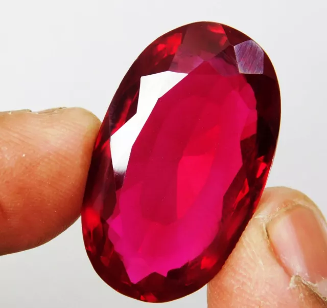 48.90 Cts Natural Oval Cut AAA+++ Mozambique Red Ruby Loose Gemstone