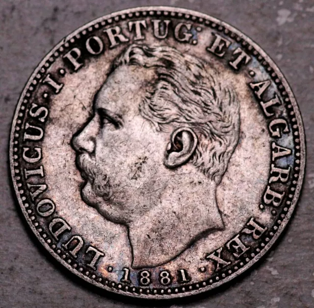 India (Portuguese) Silver 1 Rupia 1881