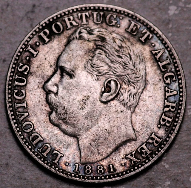India (Portuguese) Silver 1 Rupia 1881