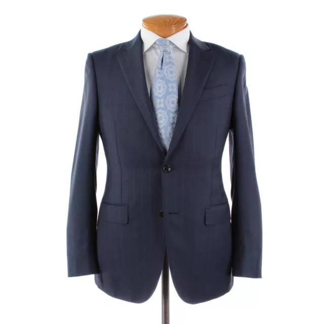 Ermenegildo Zegna NWOT ACHILLFARM Wool / Silk Suit 48R (38R US) Blue Pinstripe