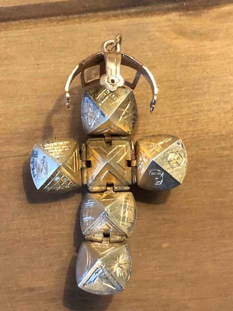 Masonic ball cross pendant Clearance