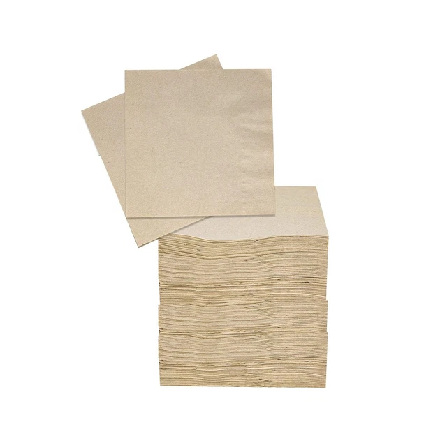 200 Eco Friendly Recycled Bar Biodegradable Napkins 5x5in Beverage Compostable
