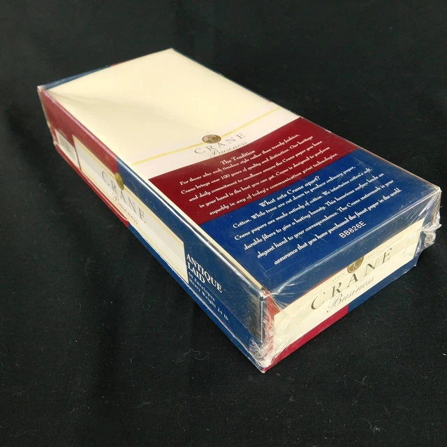 Crane Business Envelopes 50 Atique Laid Sealed Heavy Weigt 24 lbs. NOS
