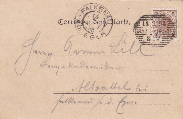 AK-Graz vom Schloßberg-1898 2