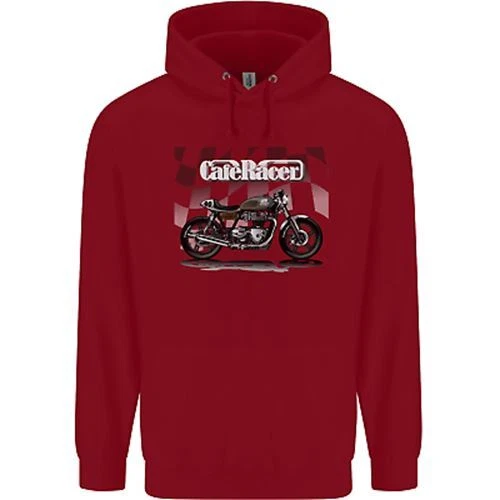 Felpa con cappuccio Cafe Racer moto motociclista bambini bambini 2