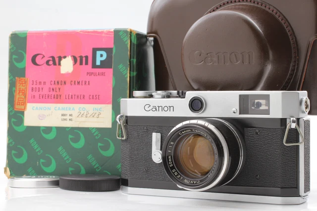[Near MINT+++ in Box] Canon P 35mm Rangefinder Film Camera 50mm f/1.8 L39 JAPAN