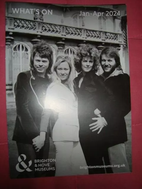 ABBA :  ONE WEEK IN BRIGHTON ... Brighton Museum Exhibition 2024 Leaflet