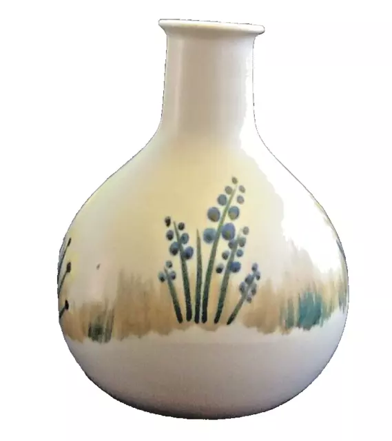 seltene Sgrafo Modern Peter Müller Vase Keramik *Wiesenblumen* Blüten Handgemalt