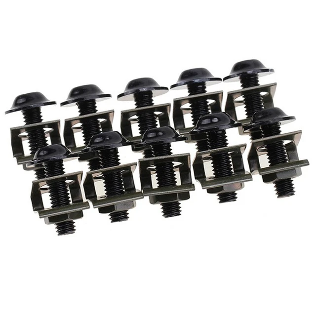 Fit For Yamaha Motorcycle M6 Complete Fairing Bolts Kit Screws Nut Set Black