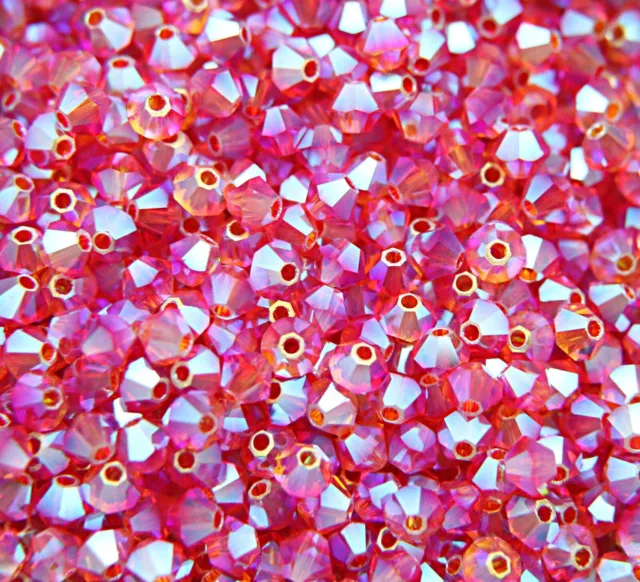 3mm Swarovski 2XAB rainbow bicones beads 432 Pieces jewelry making FREE SHIPPING 2