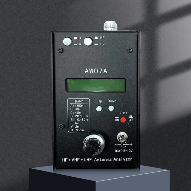 HF +UV Antenna Analyzer 1.5-490MHZ AW07A Spectrum Analyzers 160M Measure Tool