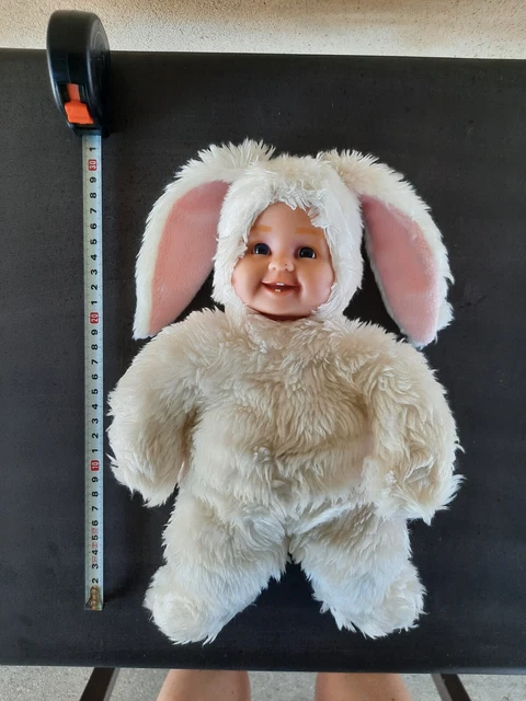 Poupée Anne Geddes 1997 - Bébé lapin blanc 14 po