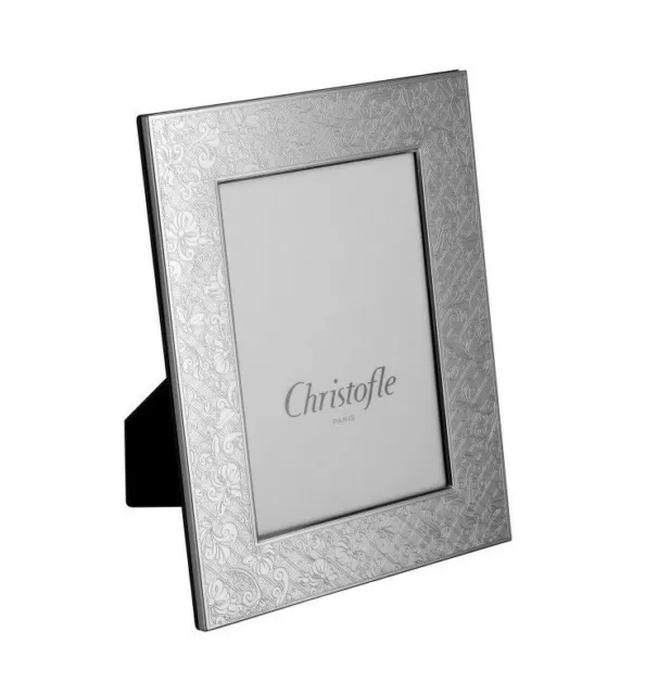 Christofle Jardin D'eden Silver Plated 5" X 7" Picture Frame #4256054 Brand Nib