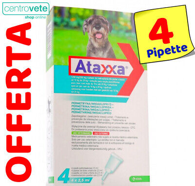 Advantix Bayer = ATAXXA 4 Pipette per Cani da 10 a 25 Kg → Antiparassitario CANE