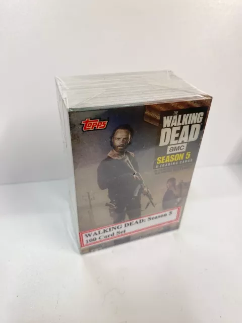 Walking Dead Season 5 Complete 100 Card Base Set Topps