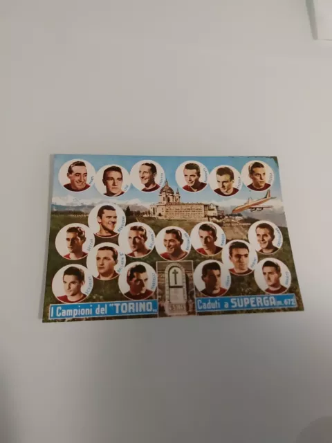 Cartolina - I Campioni del Torino Caduti a Superga 4 maggio 1949 - 1970 ca.