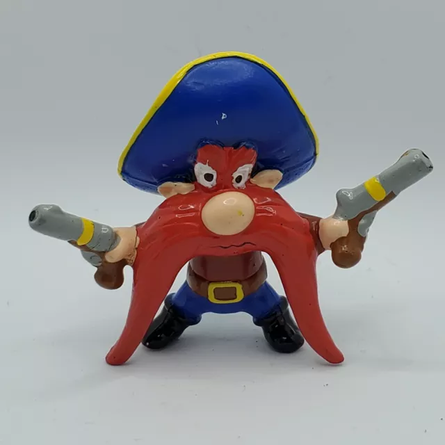 Vintage Yosemite Sam with Pistols Guns PVC Figure 1990 Applause Looney Tunes