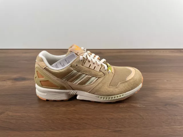 Adidas ZX 8000 Beige Sand Orange Weiß Gr. 41,42 UK 7,5 NEU H02111