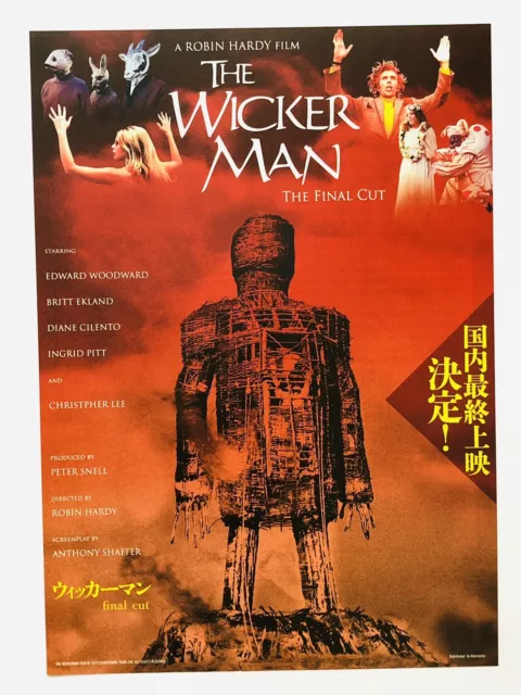 The Wicker Man the Final Cut Edward Woodward movie flyer Mini poster CHIRASHI