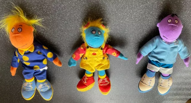 HASBRO BBC TWEENIES JAKE, MILO & FIZZ SMALL SOFT TOYS x3