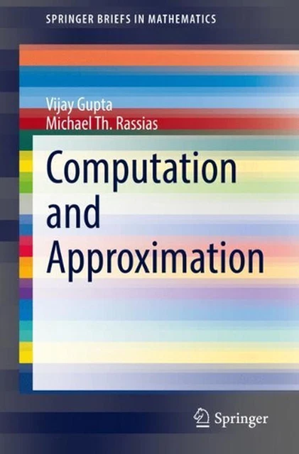 LIVRE DE POCHE Computation and Approximation par Vijay Gupta (anglais ...