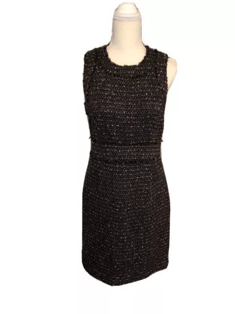 Michael Kors Dress Women's size 4 sleeveless winter tweed Black Brown