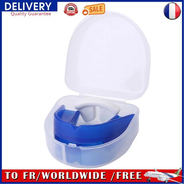 Sport Mouth Guard Adult Teeth Brace Protector Boxing Mouthguard (Dark Blue)