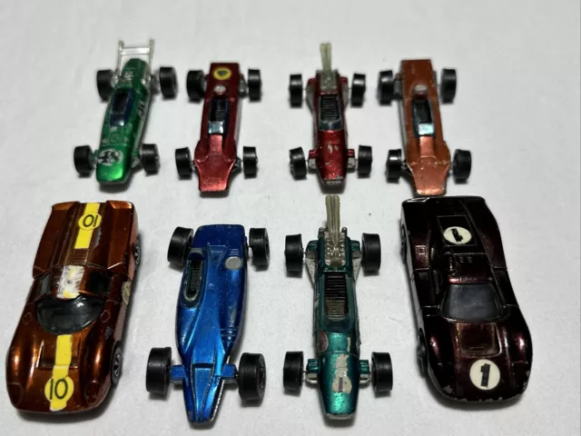 VTG 1968 Hot Wheels Redline Lot Lola GT70 Lotus Turbine Shelby Turbo Indy Eagle