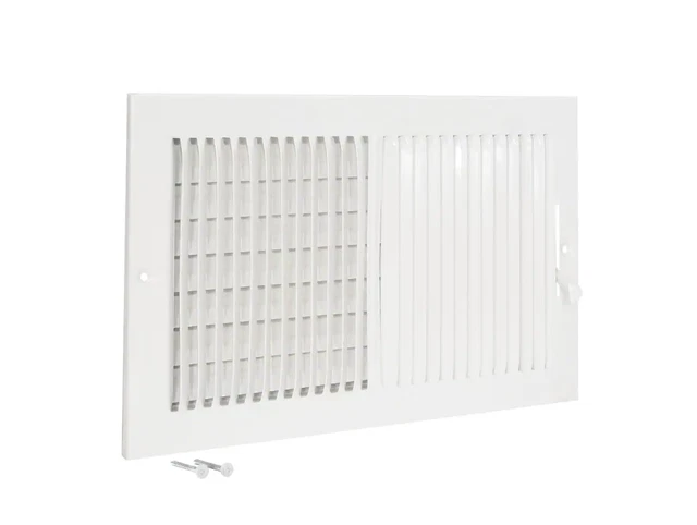 EZ-FLO 14 in. x 8 in. 2-Way Steel Wall/Ceiling Registered White (3 Pack)  61662