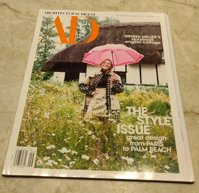 ARCHITECTURAL DIGEST MAGAZINE September 2022 Sienna Miller "Style Issue