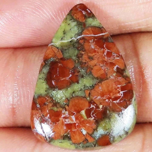 (21x29x05 MM Größe) 24.40 Cts. Natürlich Erdnuss Obsidian Birne Form Lose