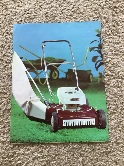 1970s Emdeko lawn care mowers,  original sales literature.