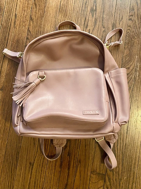 Skip Hop Greenwich Simply Chic Dusty Rose Diaper Bag Backpack Vegan Leather