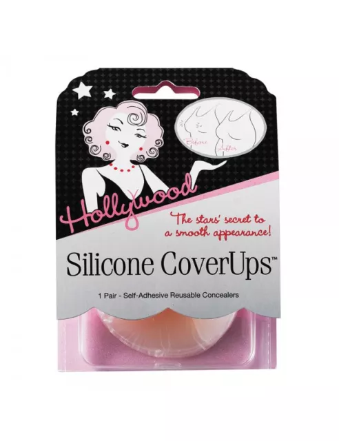 Hollywood Fashion Secrects Silicone Nipple Covers - Self-Adhesive Reusable