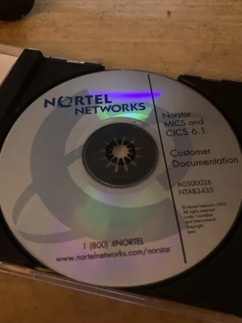 NEW Nortel Norstar CICS MICS 6.1 Software NTAB3435