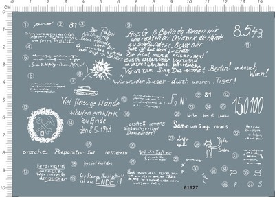 1/32 WII German Panzerjäger Tiger (P)  Ferdinand (Sd.Kfz. 184) Model Water Decal