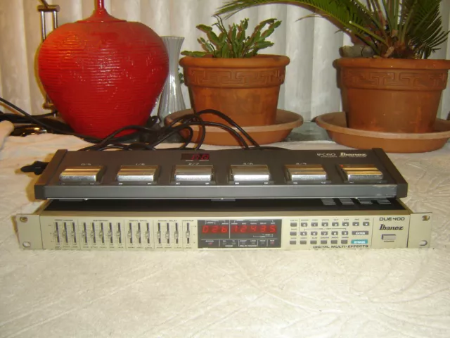 Ibanez DUE 400, Digital Multi-Effects, FX Distortion Delay, Footswitch, Vintage