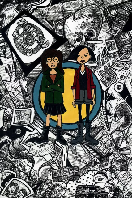 DARIA SICK SAD world Sweater Jumper handmade unique retro MTV