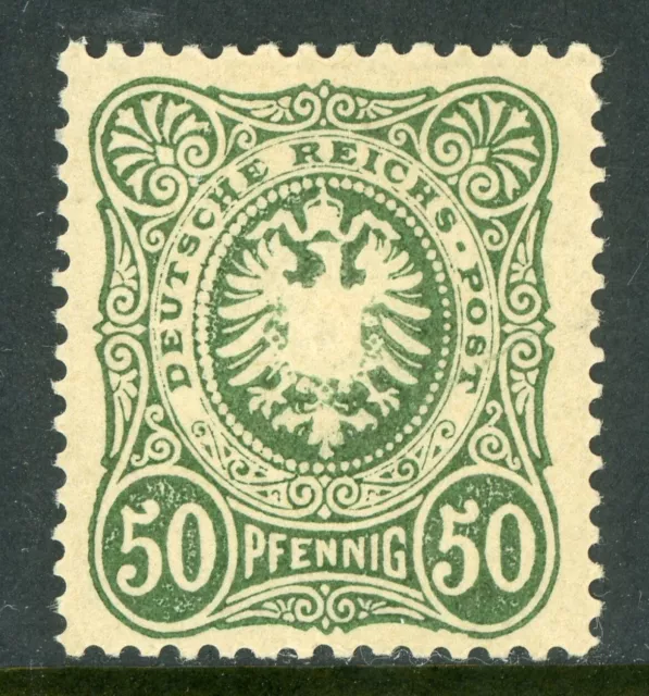 Germany 1877 Empire 50 Pfennig Scott #42a Dark Olive Green Mint B198