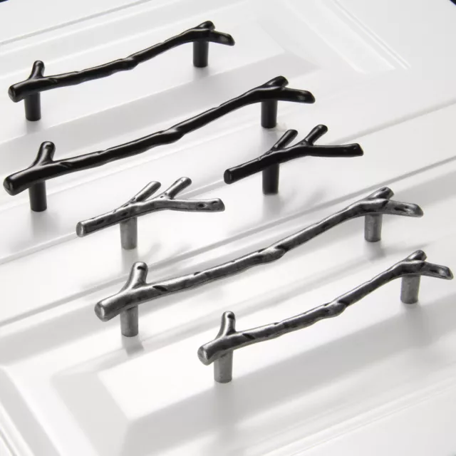 5x Retro Tree Branch Drawer Dresser Knobs Twig Door Handle Closet Cabinets Pulls