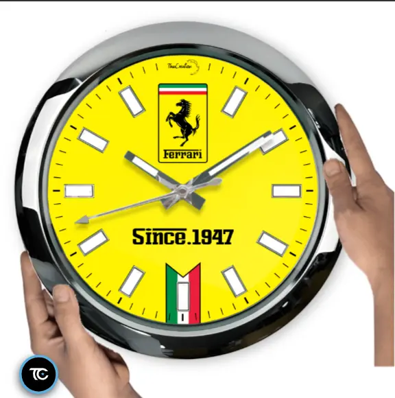Reloj de pared Ferrari ""Vintage 1947" edición de lujo