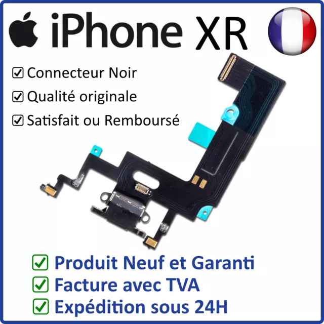 Iphone Xr Dock Noir - Nappe Dock Flex Connecteur De Charge Lightning Et Micro