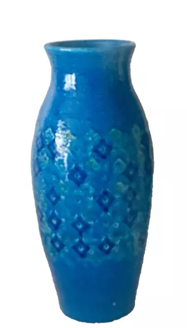 A Large Vintage 1960's Vase by Aldo Londi. For Bitossi "Blue Rimini  14" 99p N/R