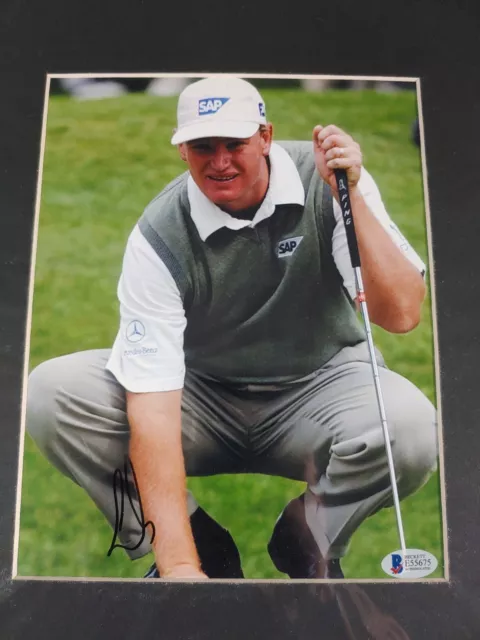 ERNIE ELS PGA Signed 8x10 Photo Beckett COA. Pre-owned.