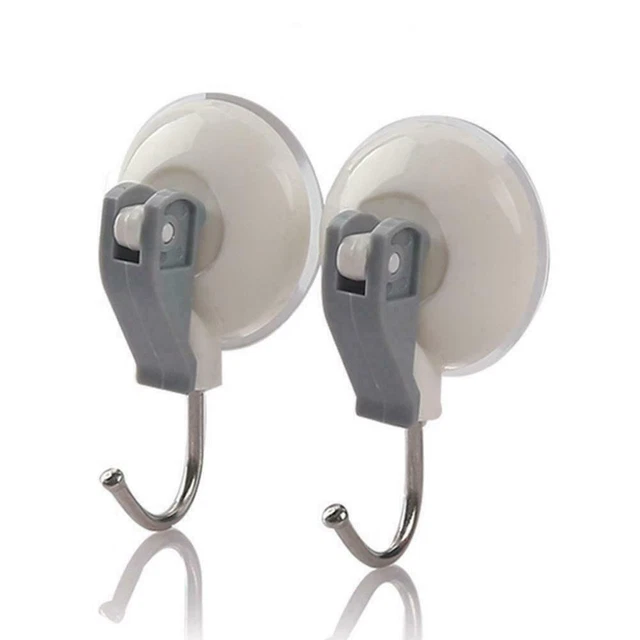2Pcs Heavy Duty Vacuum Suction Cup Sucker Bathroom Kitchen Hooks Hanger G1R-new.