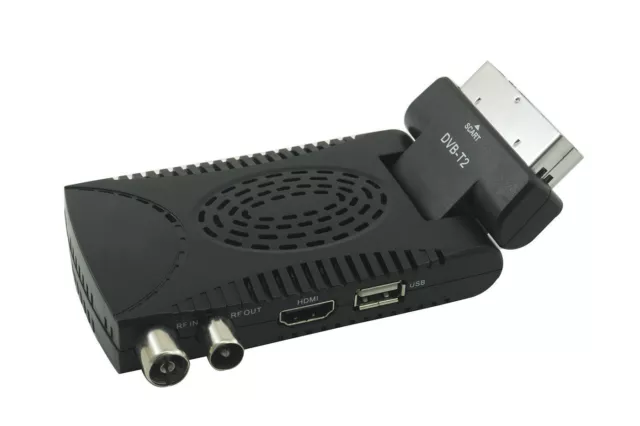 Decoder mini digitale terrestre dvb t3 scart 180 usb H.265 hdmi HD-333A