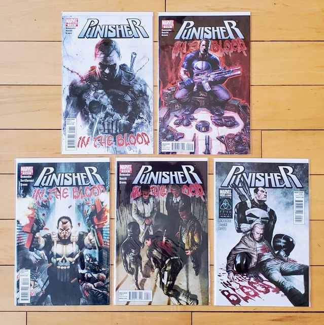 Punisher in the Blood 1 2 3 4 5 Marvel Comics Rick Remender NM Complete Set
