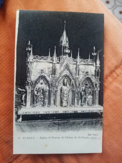 Cpa Evreux Église Saint Taurin La Chasse