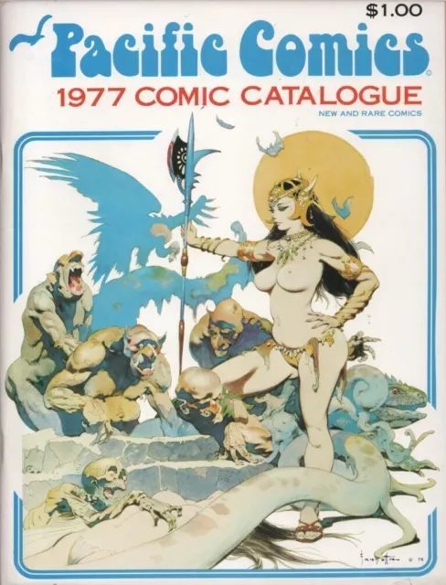 Pacific Comics 1977 Comic Catalogue #5, Frank Frazetta Cover, Brand New, Fine-Vf